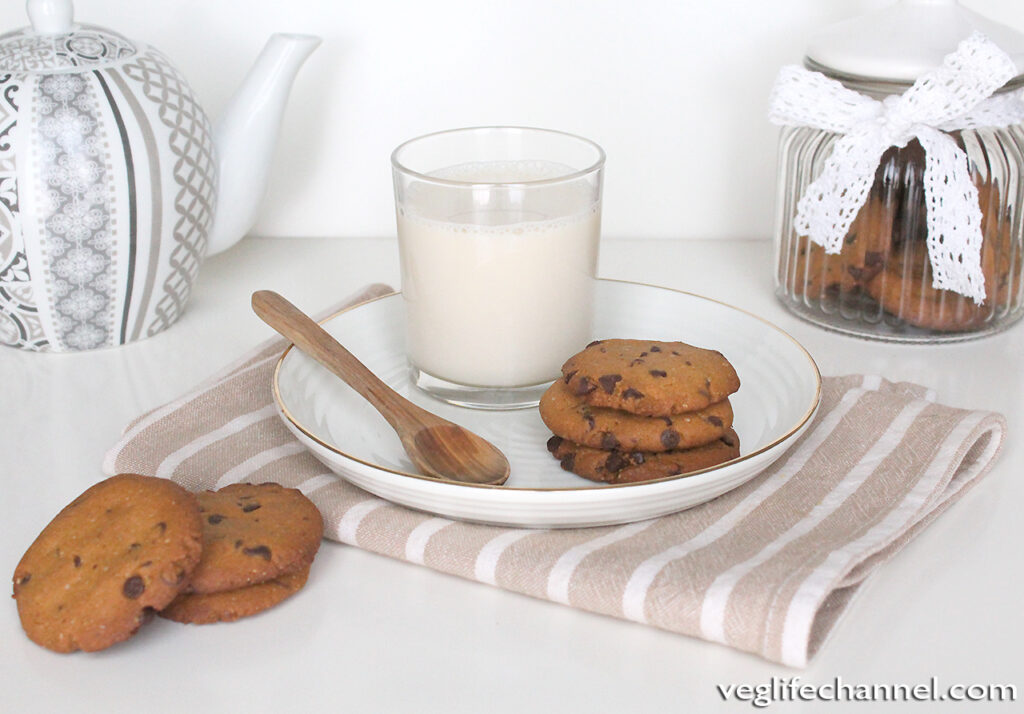 Chocolate chips cookies vegan senza glutine senza lattosio